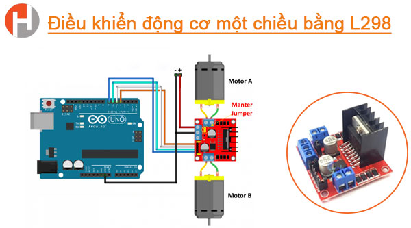 Điều khiển động cơ một chiều bằng L298