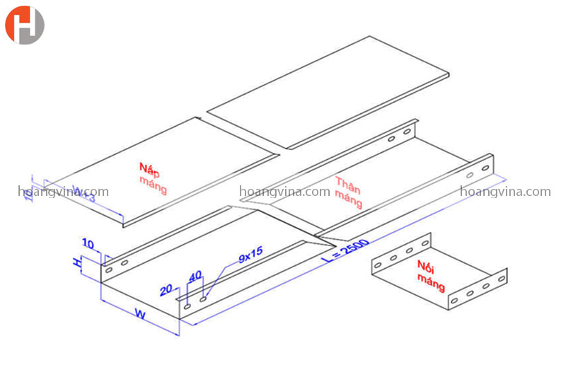 Thông số kỹ thuật của máng cáp âm sàn